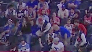 CLOSER LOOK: Sixers fan pouring popcorn on an injured Russell Westbrook