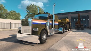 Heavy Equipment Haul - Freightliner FLC CAT Powered - American Truck Simulator