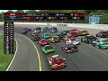 exhilarating race finish at pocono enascar coca cola iracing series