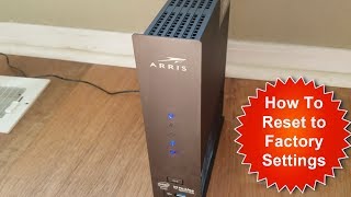 How to Factory Reset ARRIS Surfboard to Default Settings