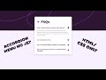 FAQ accordion HTML/CSS Only - Frontend Mentor Challenge
