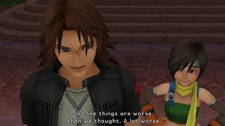 Kingdom Hearts Final Mix Alternate Scene - Leon Loses