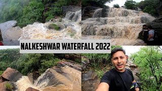 Nalkeshwar waterfall 2022 🌊😍 | nalkeshwar mahadev mandir 🙏🙏