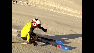 James Rosenbloom GS training Saas-Fee Summer 2021 with Ski Zenit