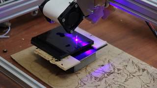 Laser cutting of 8 mm of acrylic using 8W (8000 mW Endurance diode laser