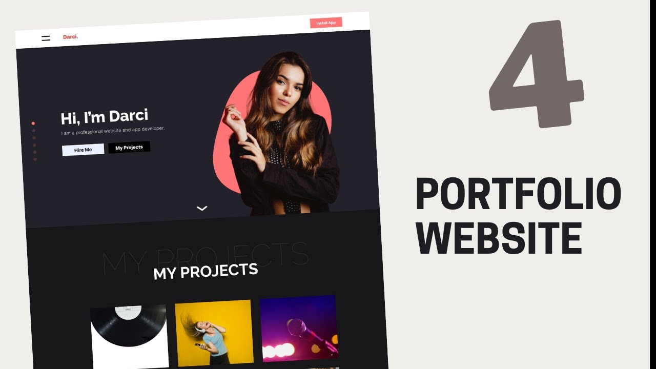 How To Design A Responsive Portfolio Website Using HTML, CSS ...