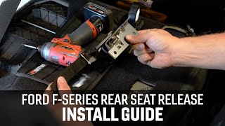 Ford F-Series Rear Seat Release Install Guide + How-To
