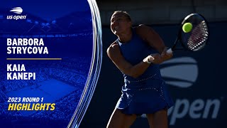 Barbora Strycova vs. Kaia Kanepi Highlights | 2023 US Open Round 1
