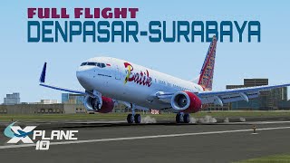 [BALI TO SURABAYA] X-PLANE MOBILE INDONESIA |FULL FLIGHT| B737-800NG