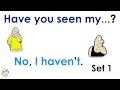 Have You Seen My...? | Vocabulary Practice | Easy English Conversation Practice | ESL/EFL