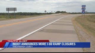 Additional Ramp Closures Along Interstate 69 in Vanderburgh County