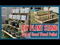 DIY Plant Stand Out of Used Wood Pallet | Staircase Style Plant Stand