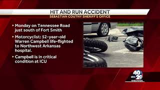 Arkansas motorcyclist flown to hospital after being hit by a car