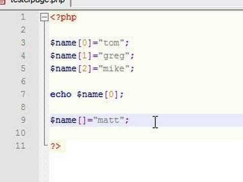 PHP Tutorial - 12 - Adding and Modifying Elements in an Array PHP Tutorial - 12 - Adding and Modifying Elements in an Array