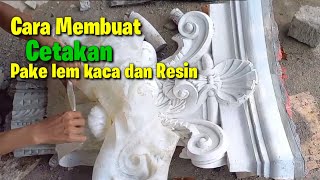 CARA BIKIN CETAKAN DARI LEM KACA & RESIN