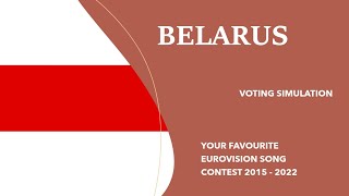 Your Ideal ESC 2015-2022: ⚪️🔴⚪️Belarusian National Final - Full Voting