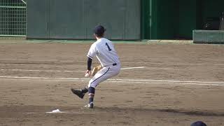 【香川県1年生大会準決勝/高松商の左腕エース(三塁側から)】2018/11/23高松商業高・松田 光稀(桜町中)