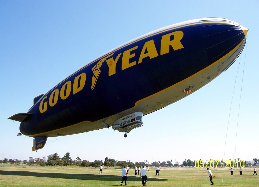 Flight In The Goodyear Blimp GZ-20A "Spirit Of America" N10A Carson ...