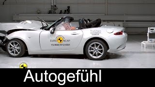 New Mazda MX-5 Roadster 2016 crash test euro ncap 4 stars - Autogefühl