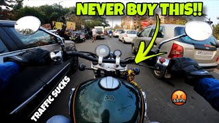 SPORTSBIKE RIDER Rides Super Meteor 650 In Traffic (FUNNIEST EXPERIENCE)