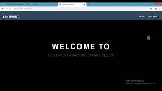 Sentiment Analysis | Machine Learning Python and Front end Design using Python Flask