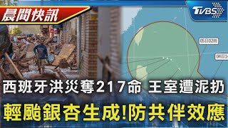 洪災奪217命 西班牙王室、總理遭丟爛泥 銀杏颱風凌晨生成 氣象署:防共伴效應｜TVBS晨間快訊｜TVBS新聞20241104 @TVBSNEWS01