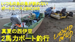 いつものあの魚が釣れない！？ボートエースとBIC245 　真夏の西伊豆　２馬力ボート釣行。VOL.67