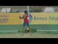 Claudio Romero takes gold in the boys discus throw in the World U18 Championships Nairobi 2017