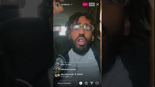 Cartiearss Previewing UNRELEASED Music🔥While On IG Live📺