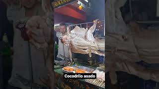 lo comerías ? cocodrilo asado en Tailandia