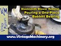 New One-Piece Babbitt Bearing for a Blacksmith Blower