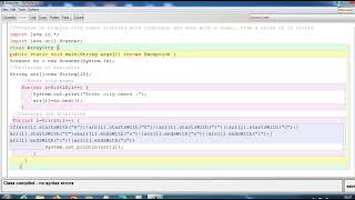 ARRAY CITY || JAVA CLASS BY Ashish