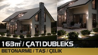 163 m² / 5+1 / Anahtar Teslim Lüks ÇATI DUBLEKS Villa