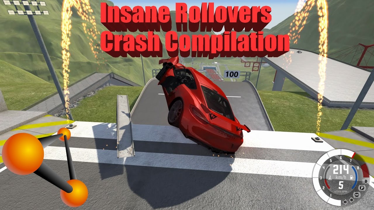 BeamNG Drive: Insane Rollovers High Speed Crash And Fail Compilation ...