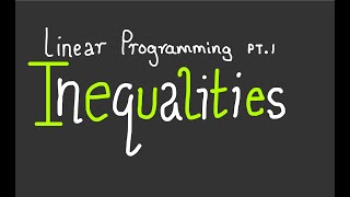 IB MYP 4: Linear Programming - part 1