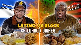 Latino vs Black: We Try Each Other's Childhood Plates⏐Taste Wars