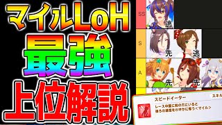 【ウマ娘】マイルLoH『最強Tier解説』脚質構成/金スキル/京都マイル最強ウマ娘【ウマ娘プリティーダービー リーグオブヒーローズ 阪神マックイーン ラモーヌ】