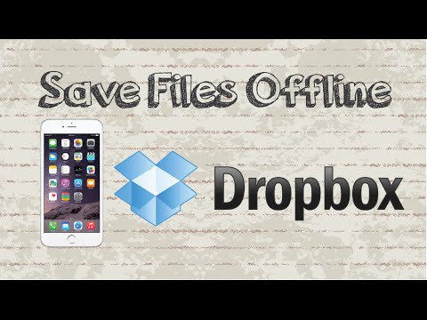 How to save files for offline viewing on DropBox Mobile App How to save files for offline viewing on DropBox Mobile App