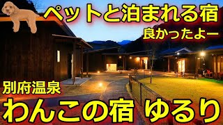 【ペットと泊まれる宿】別府温泉　わんこの宿ゆるり　ペットに優しい宿でした