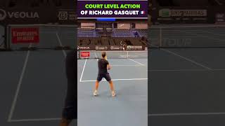 COURT LEVEL ACTION FEATURING RICHARD GASQUET #tennis #shorts