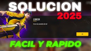 SOLUCION al ERROR de CONEXION de RED en FREE FIRE 2025 ✅