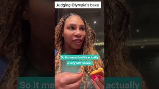 Serena Williams judges daughter's cookies like Paul Hollywood #shorts