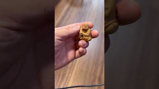 【woodcarving】達磨大師完成【netsuke】