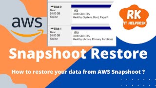 How to restore data from AWS ec2 ebs volume Snapshoot