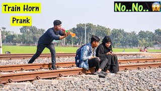 Update Viral Train Horn Prank 2022 || Best Of Train Horn Prank Reaction on Public.. || 4 Minute Fun