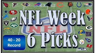 NFL Score Predictions: Week 6 Picks for each Game