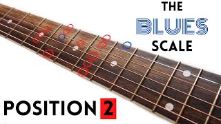 The BLUES SCALE Position 2 | ALL Blues Scale Positions for Guitar