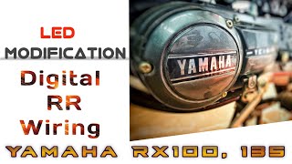 Yamaha Rx 100 led modification uses of Regulator cum Rectifier, powerfull(full wave)charging coil