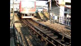 箱根登山鉄道　箱根板橋駅発車風景