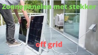 Zonnepanelen met stekker | top 3